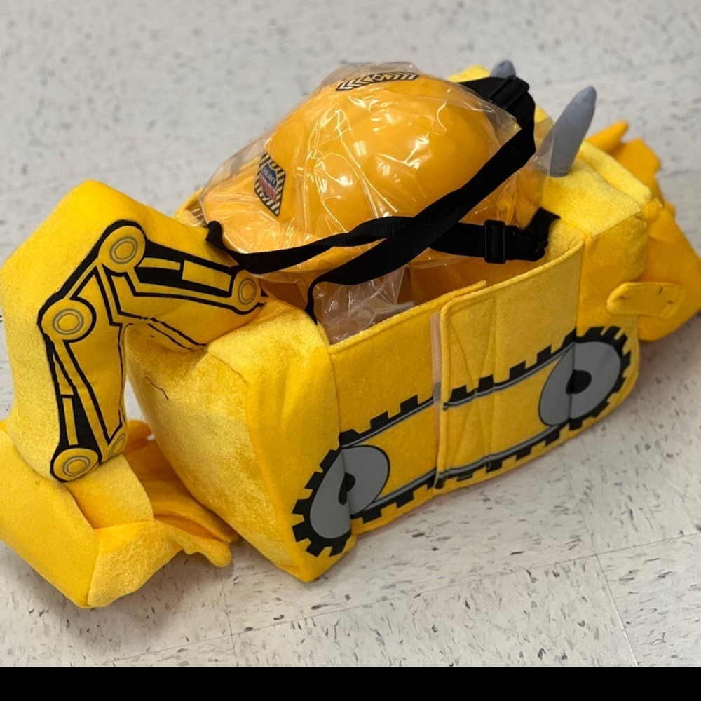 - NWT Excavator Construction Worker Yellow Halloween Costume